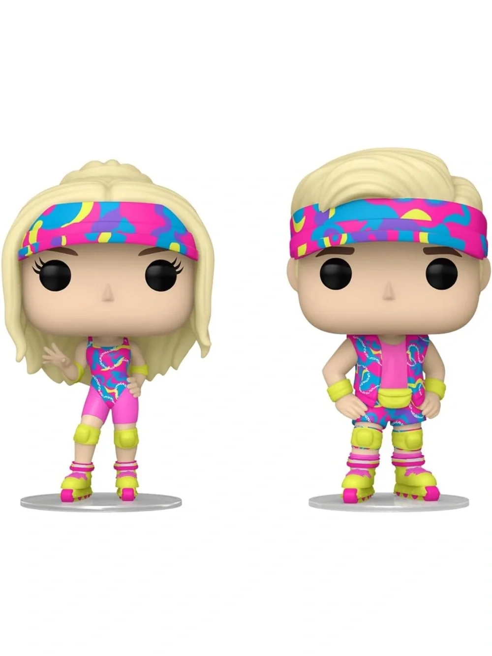 Funko Pop! Skating Barbie & Skating Ken – Pink Multicolor Vinyl Figures (2-Pack)